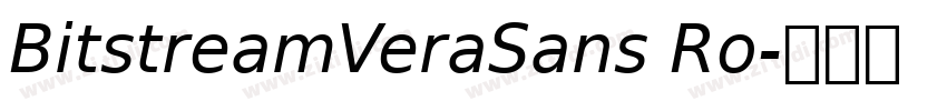 BitstreamVeraSans Ro字体转换